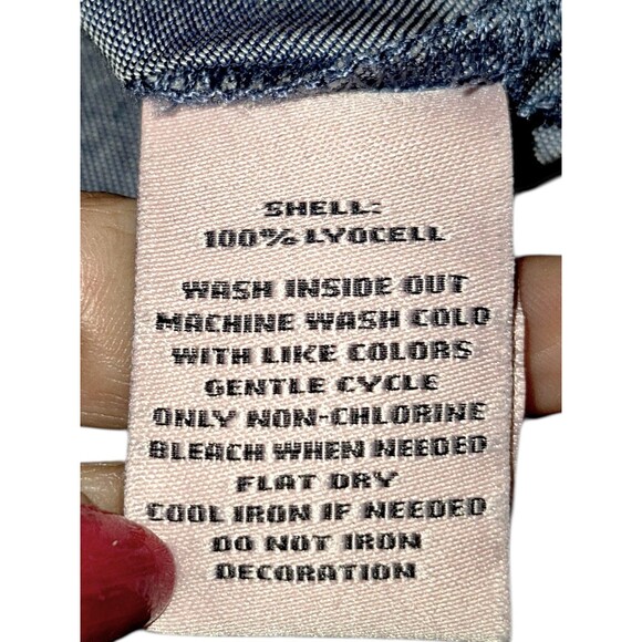 JUICY COUTURE BLUE FLORAL CAMO ZIP BOMBER Chambre LYOCELL JACKET SIZE XL - Picture 3 of 4